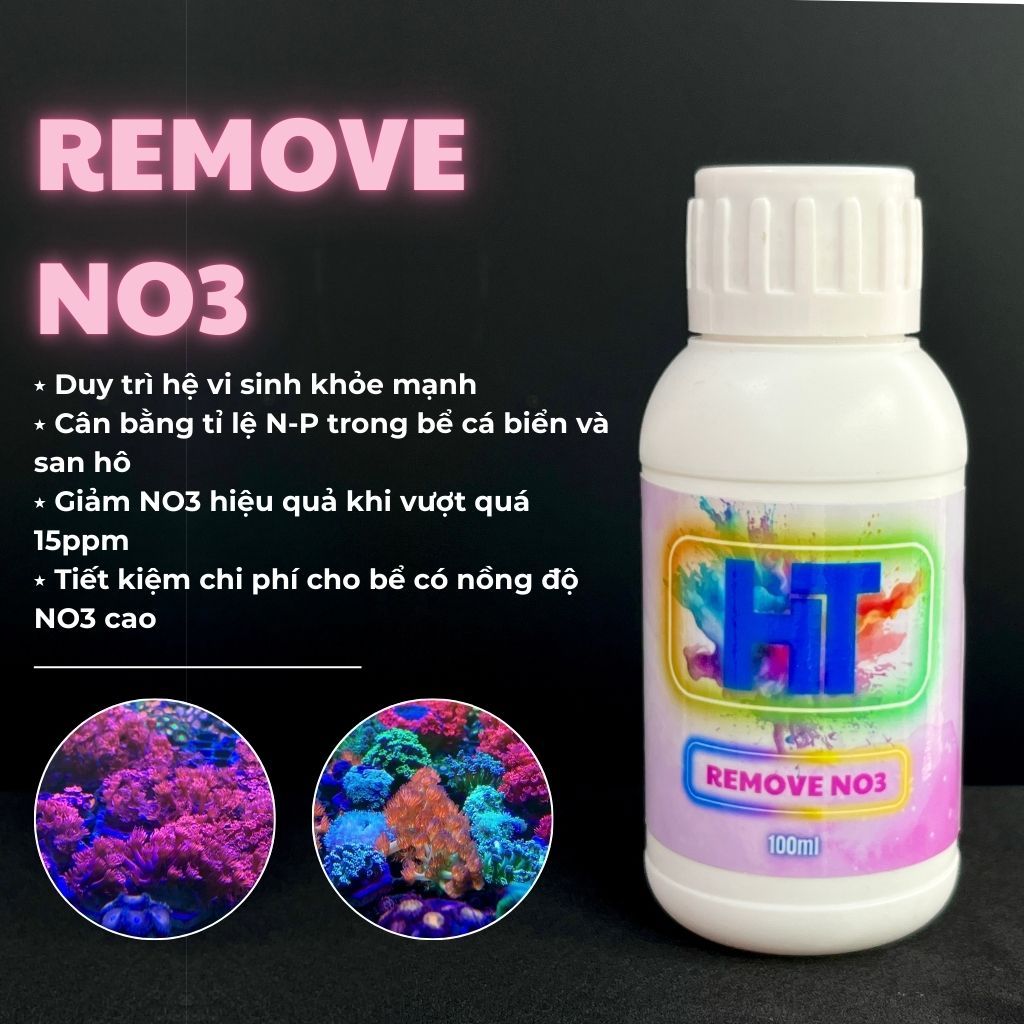Remove NO3 HT -  Dung Dịch Giảm No3 HT cho hồ nước mặn
