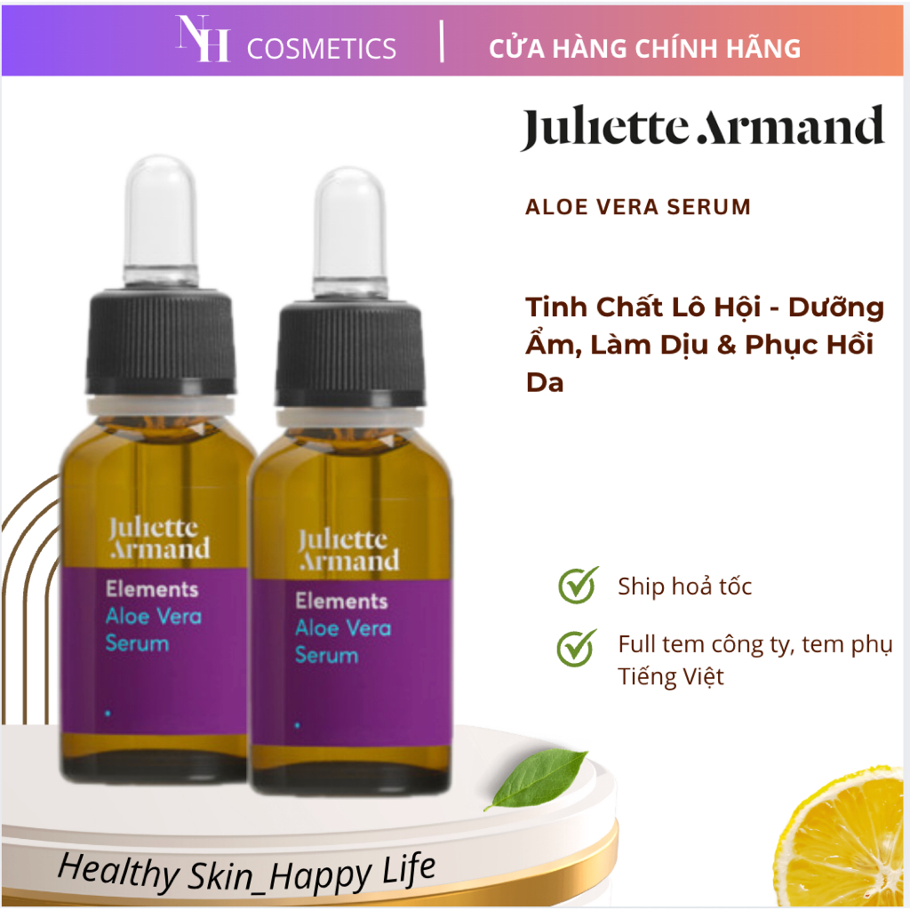 [TEM CTY] Serum Dưỡng Ẩm Juliette Armand Aloe Vera Tinh Chất Lô Hội, Làm Dịu & Phục Hồi Da