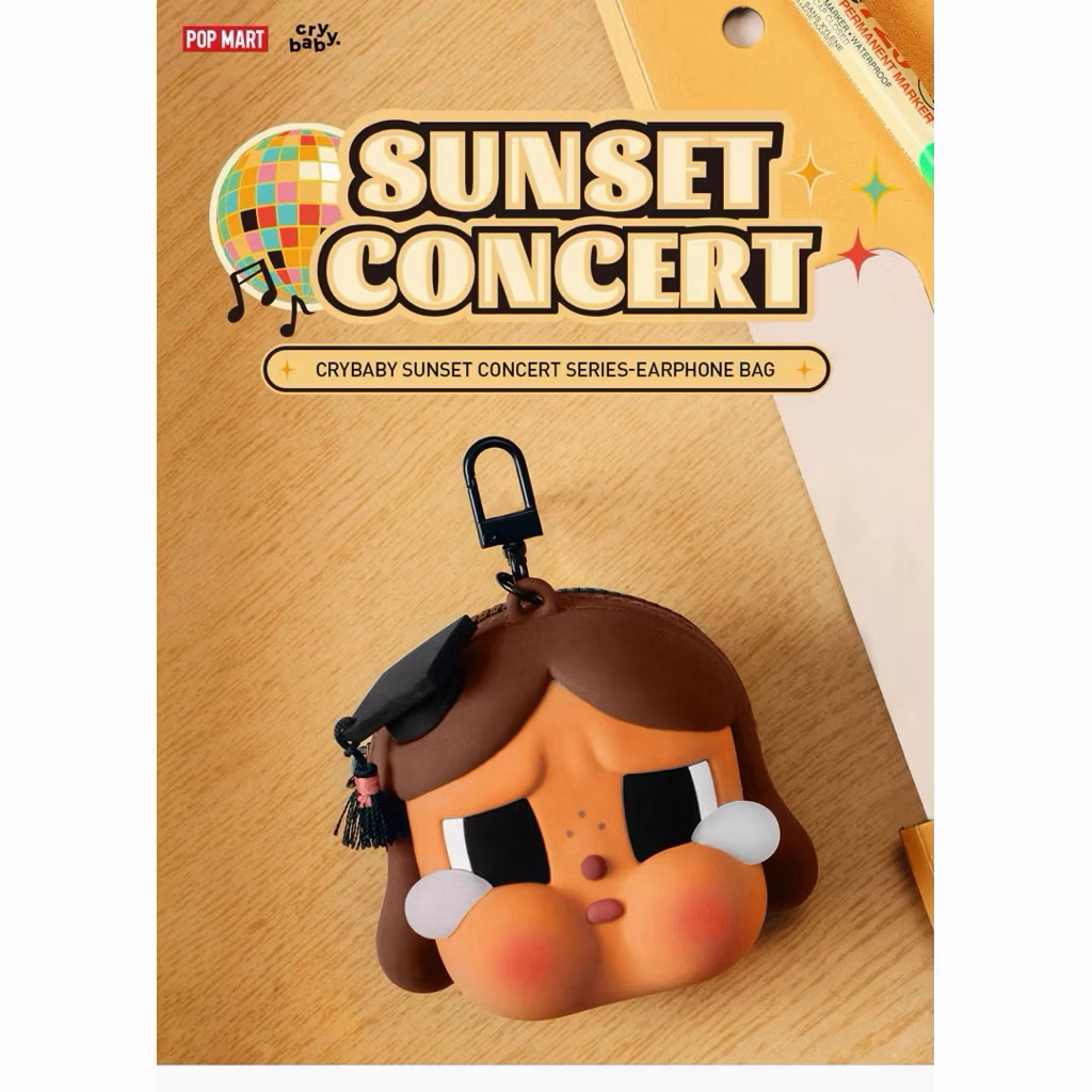 POPMART CRYBABY SUNSET CONCERT TÚI ĐỰNG TAI NGHE ( CHÍNH HÃNG )