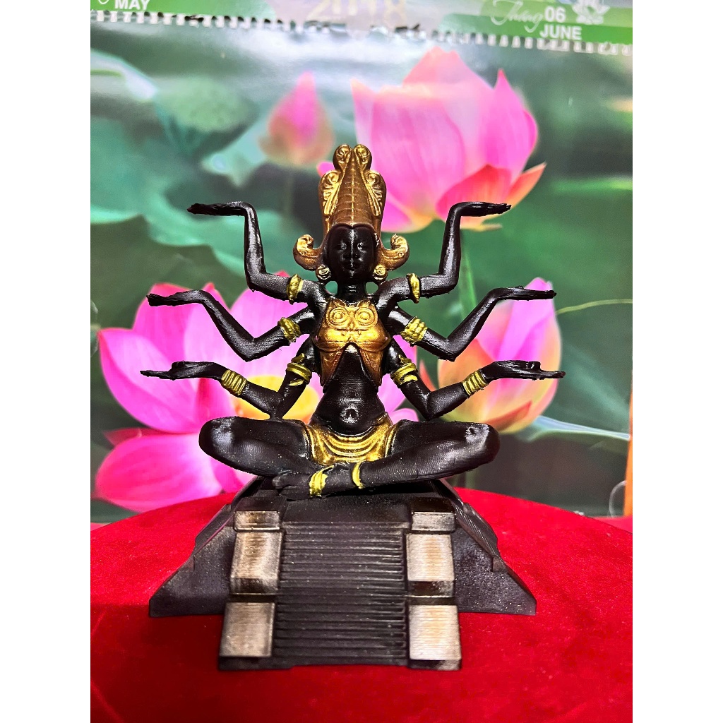 Tượng Nữ Thần KALI Thái lan. in 3D. cao 18 cm