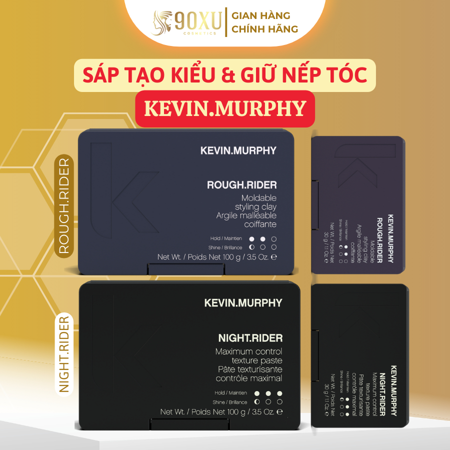 SÁP VUỐT TÓC NAM KEVIN MURPHY – ROUGH RIDER & NIGHT RIDER | GIỮ NẾP CAO, MATTE, TEXTURE ĐẸP