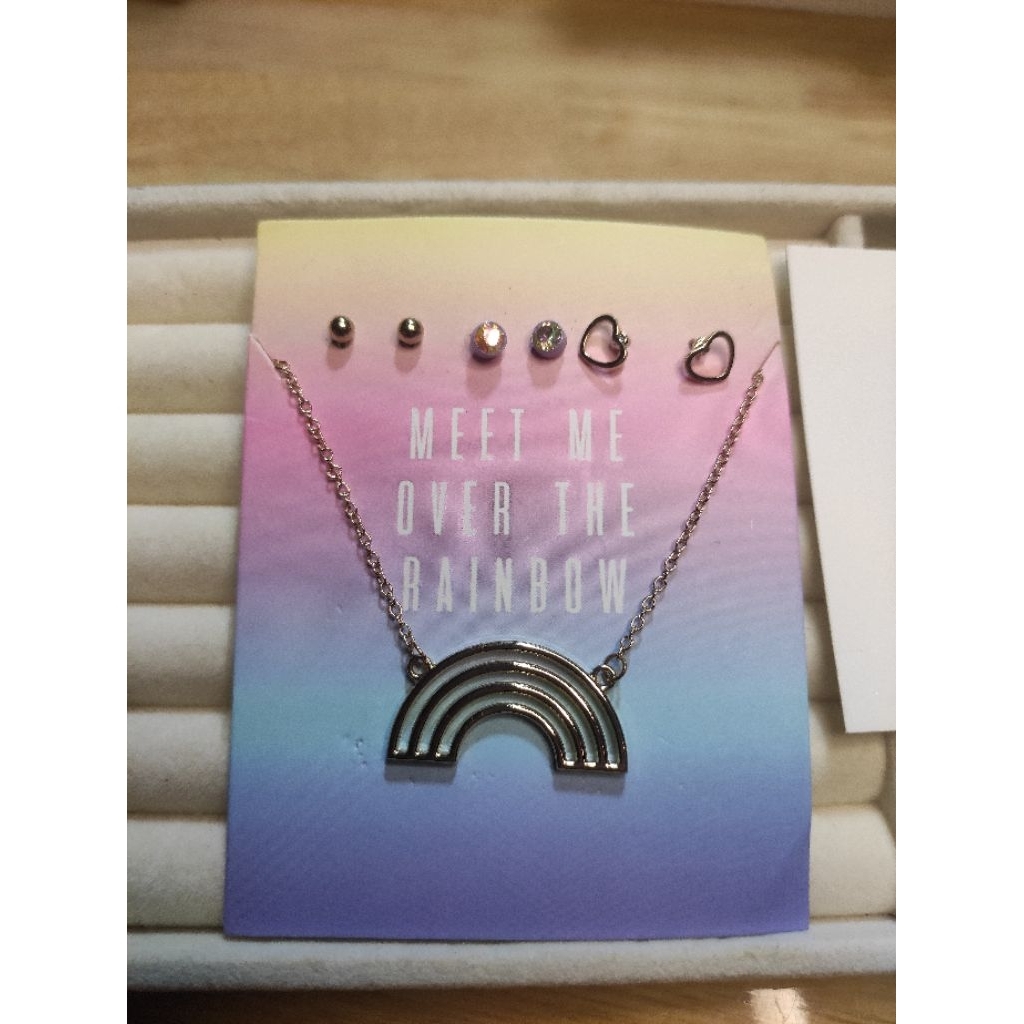 <Andy Shop > Bộ trang sức GẶP em/anh phía bên kia cầu vòng