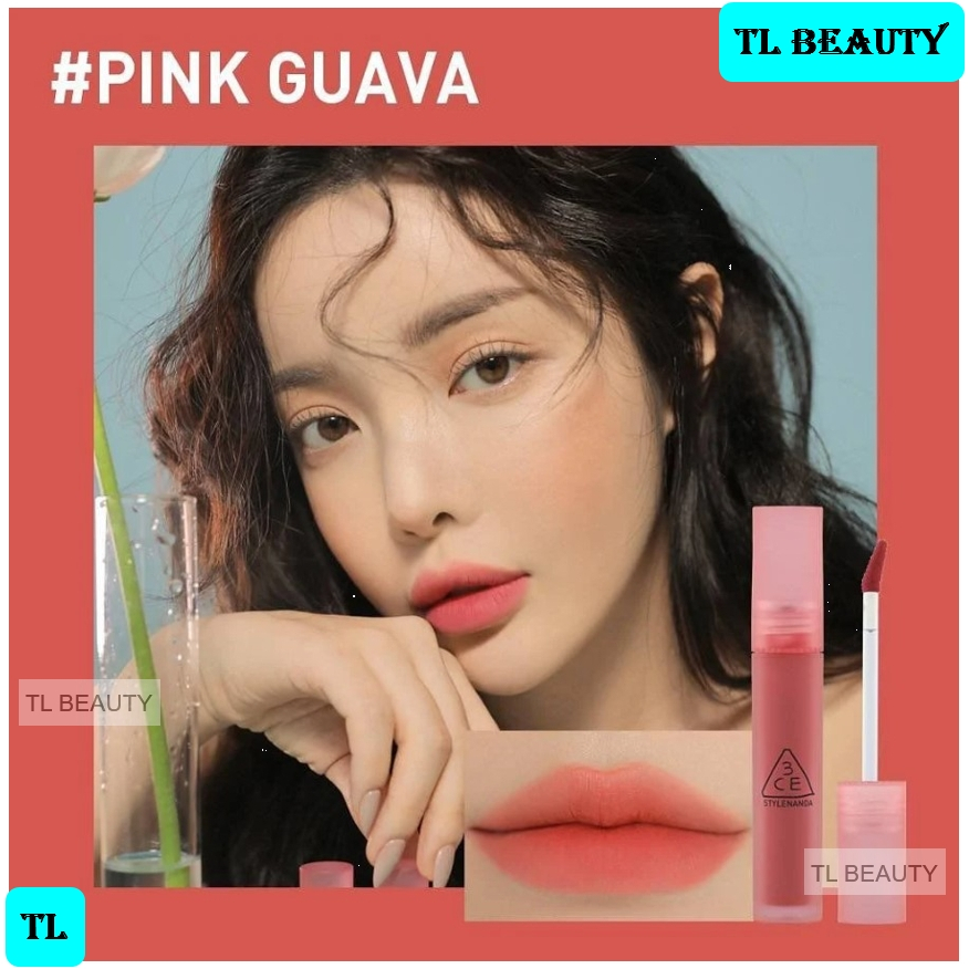 Son kem lì màu Hồng tươi Hàn Quốc 3CE Blur Water Tint  #Pink Guava