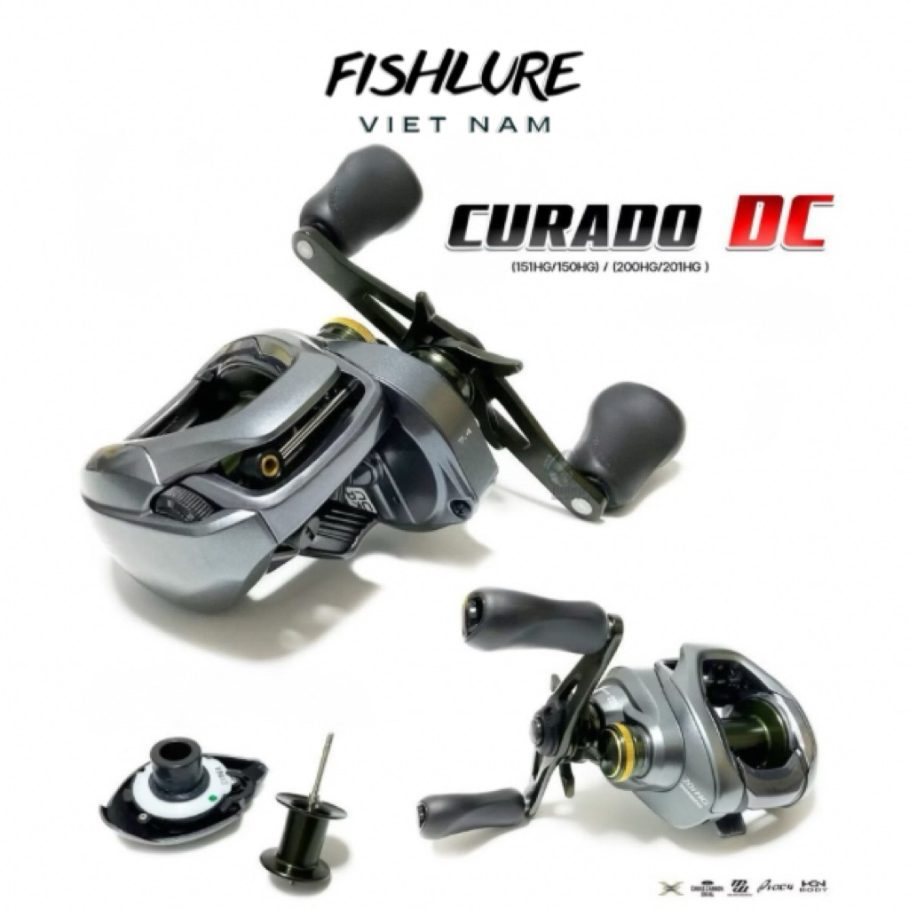 Máy Câu Ngang Shimano Curado DC 201HG | Drag 5.5kg