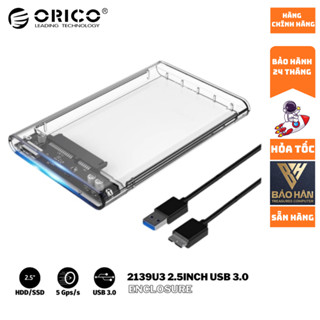 Hộp Ổ Cứng HDD/ SDD Box ORICO 2139U3 2.5" USB 3.0 - Hàng Chính Hãng