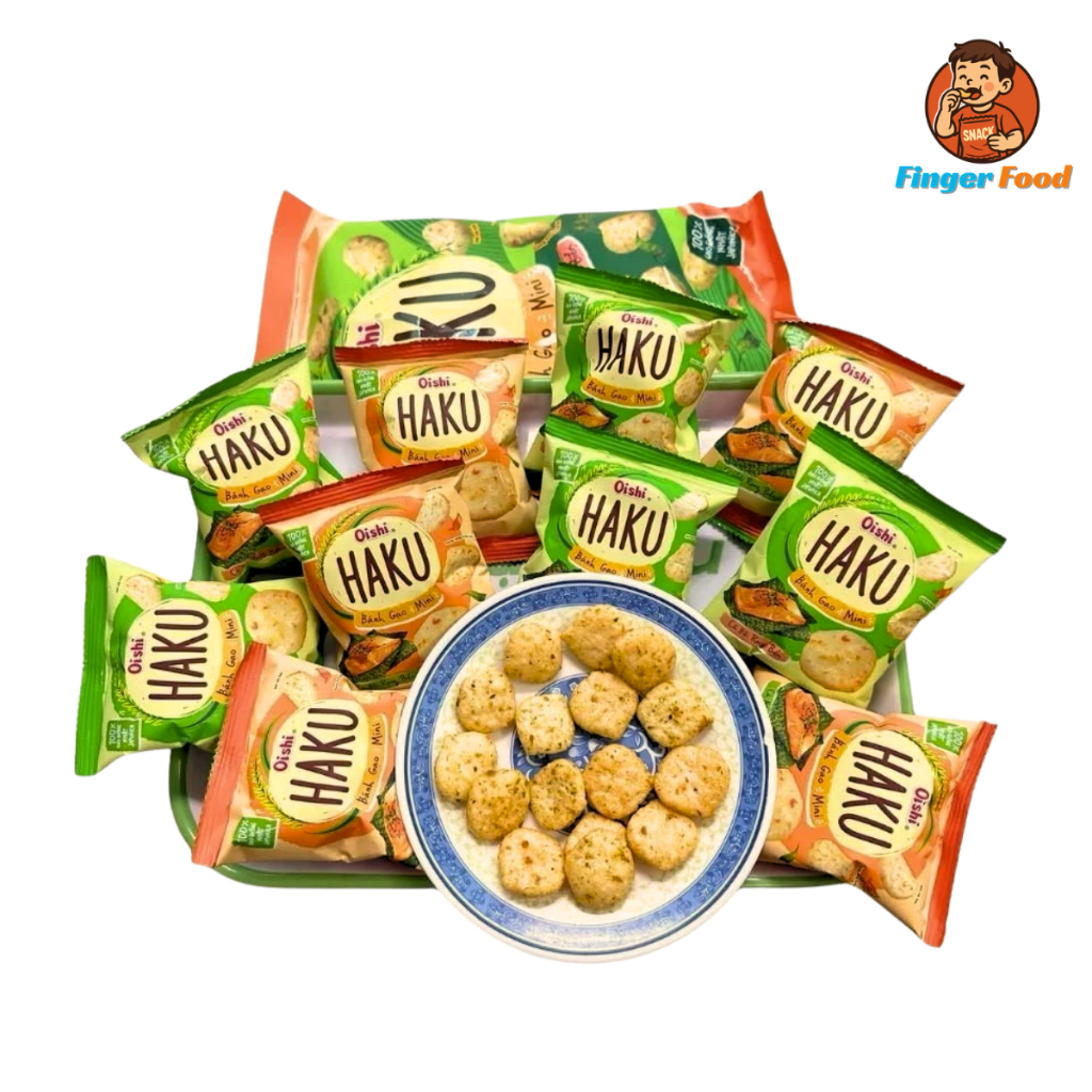 Bánh Gạo Mini Cá Hồi Rong Biển Haku Oishi