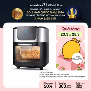 Lò nướng chân không điện tử Lock&Lock All-in-one Air Fryer Oven 10L Màu đen - EJF291BLK