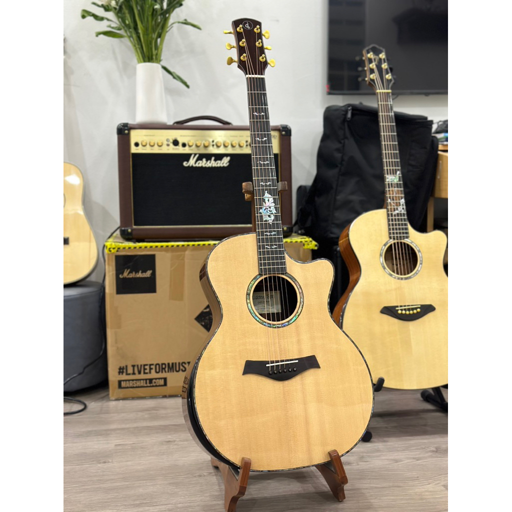 Guitar Lương Sơn LSA1200CX ĐẠI VIỆT 2026 Full Solid, Bản Cao Cấp Chính Hãng, Inlays Khảm Trai Thật