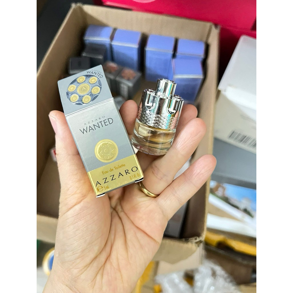 Nước Hoa Mini 5ml Azzaro Wanted EDT Nam Tính – Mùi Gỗ Cay Cuốn Hút – Hàng Chính Hãng