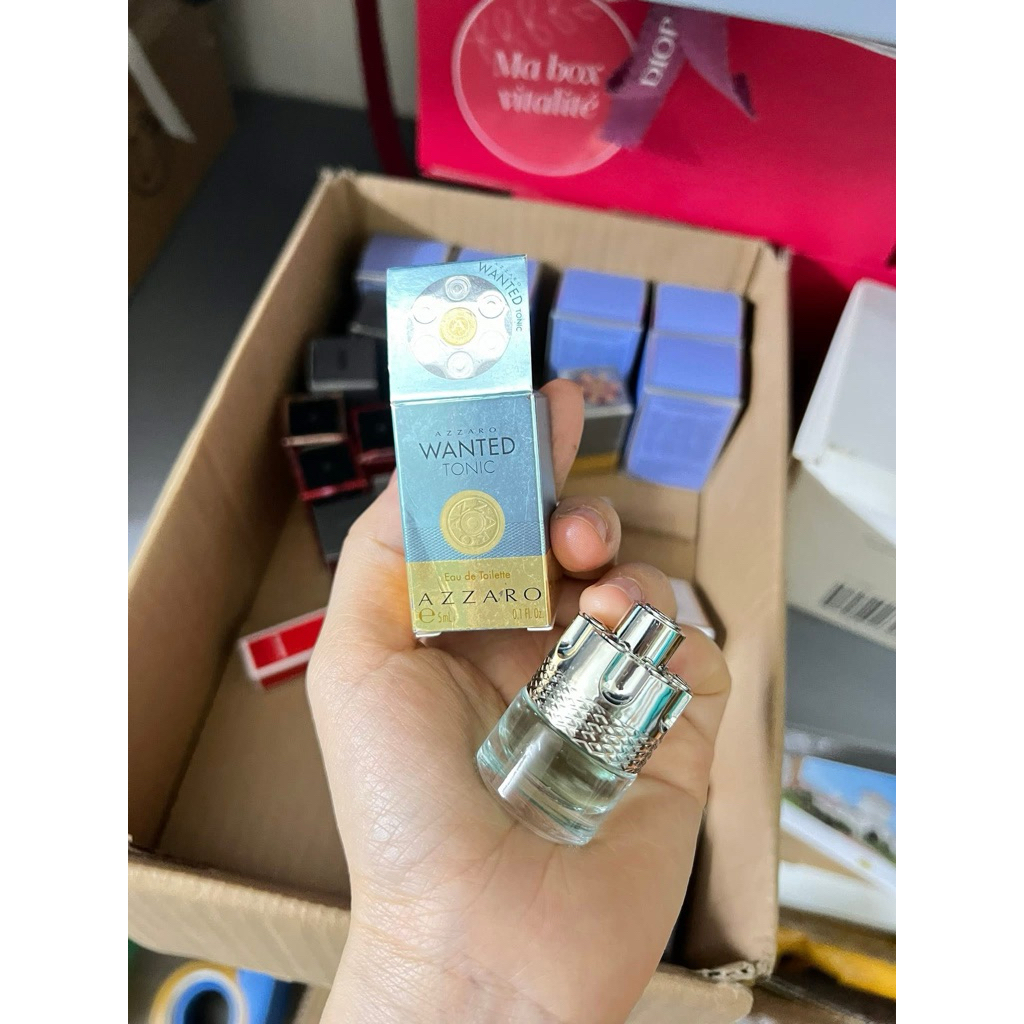 Nước Hoa Mini 5ml Azzaro Wanted Tonic EDT – Hương Gừng Chanh Tươi Mát Nam Tính – Hàng Chính Hãng