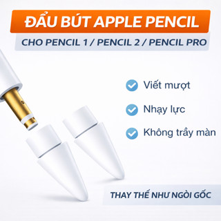 [Loại cao cấp] Đầu ngòi thay thế cho bút Apple Pencil 1/ Pencil 2/ Pencil Pro - Dùng như ngòi gốc - Apple pencil tips
