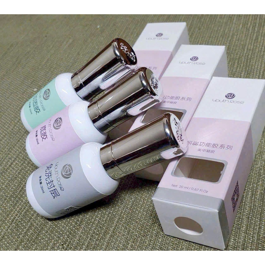 Youth Rose Base Top Cứng Móng Hoa Hồng Youth Rose chính hãng mẫu mới 20ml