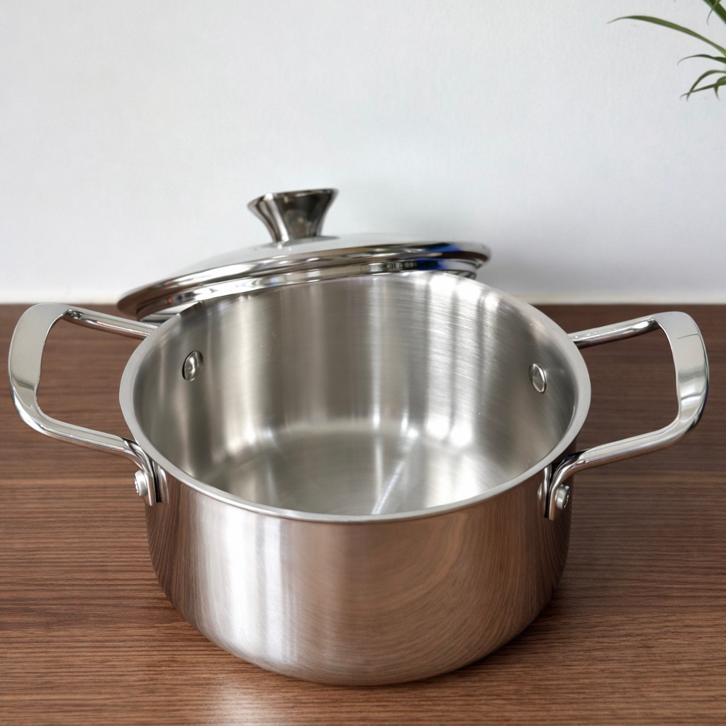 NỒI INOX LIỀN KHỐI 18CM TOPWARE SKY LINE – INOX 3 LỚP CAO CẤP