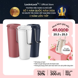 Bình giữ nhiệt Lock&Lock Bucket Tumbler 540ml LHC4269 (3 màu) thép không gỉ, quai gập