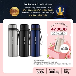 Bình Giữ Nhiệt Thép Không Gỉ có dây treo Lock&Lock Vacuum Bottle (800ml) LHC6180