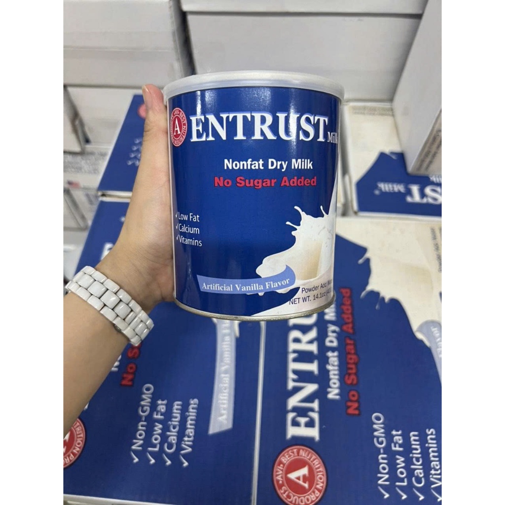 SỮA BỘT ENTRUST KHÔNG ĐƯỜNG  NO SUGAR 400G MỸ
