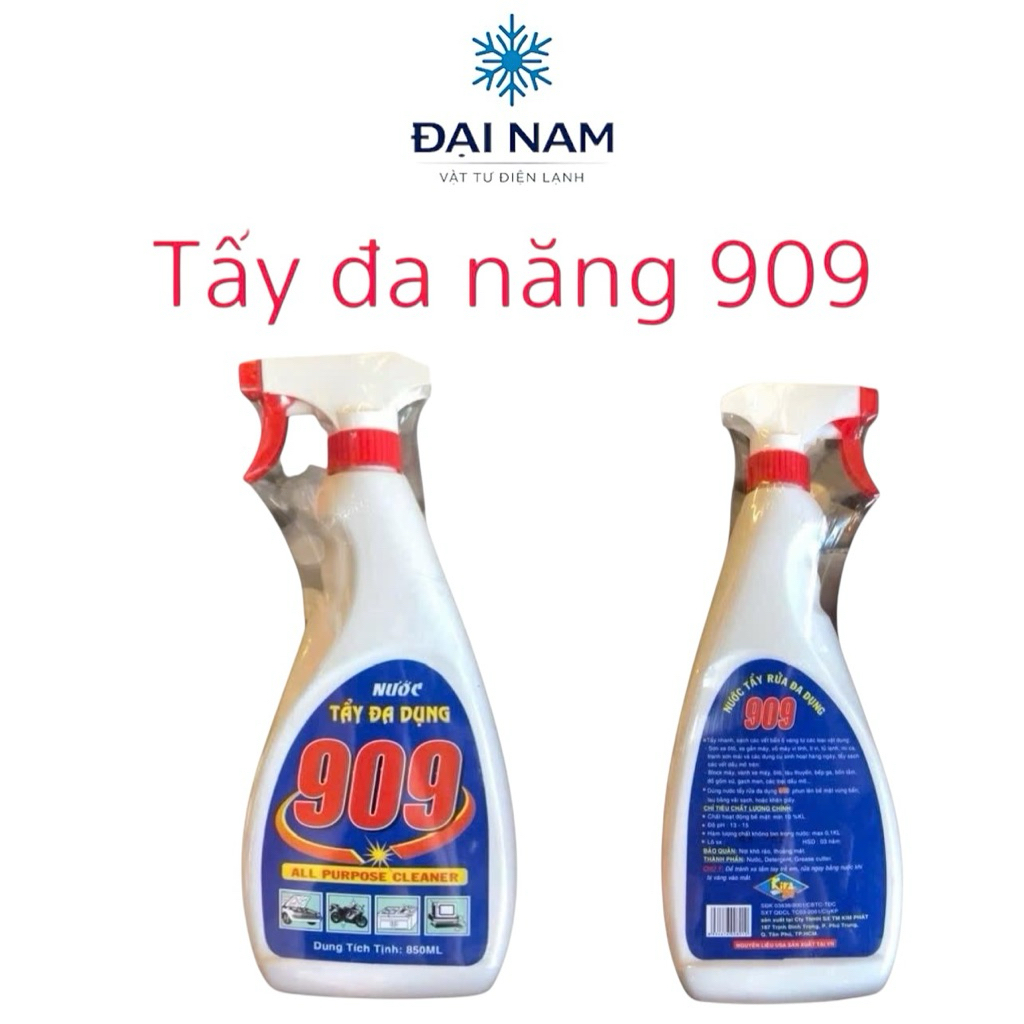 Chai tẩy đa năng 909 chuyên cho điều hoà - Chai tẩy đa năng 909 chuyên cho máy lạnh