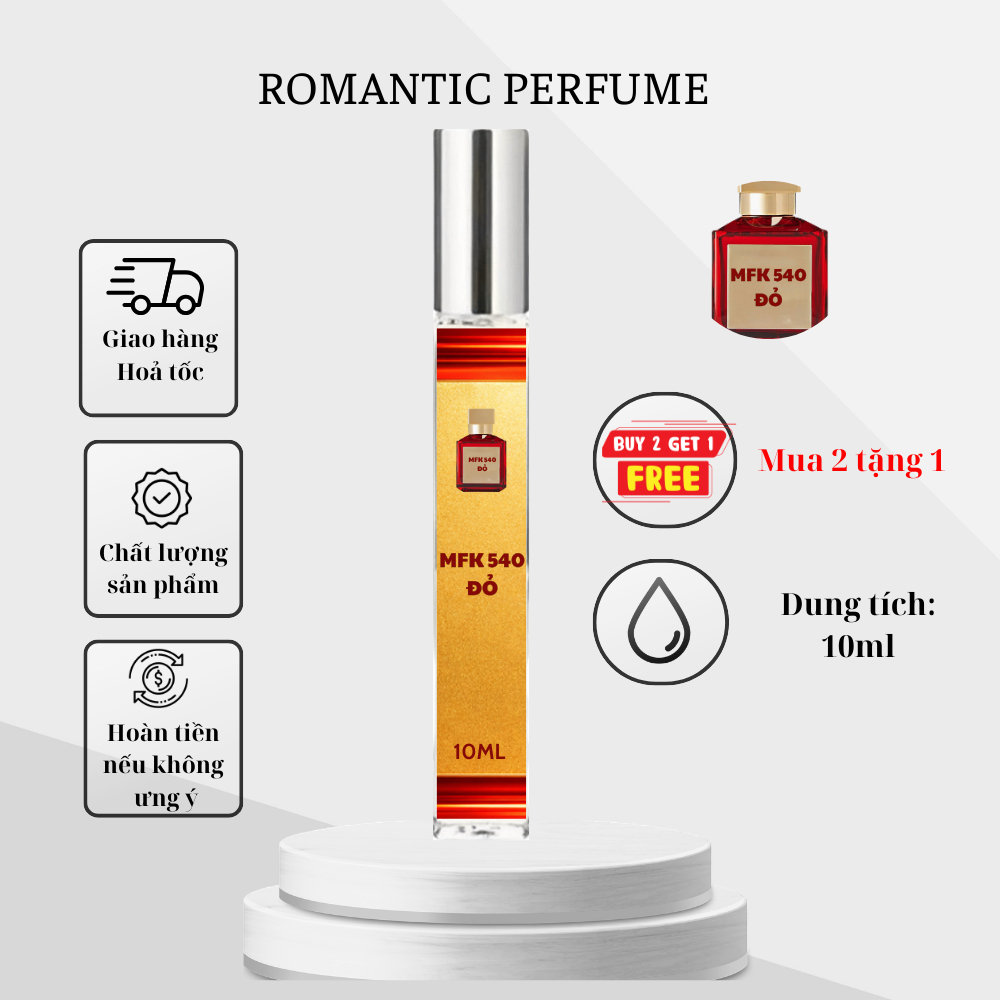 Nước Hoa Nữ M FK 540 Đỏ EDP Chiết 10ml – Sang Trọng, Quyến Rũ, Cuốn Hút Mê Hoặc