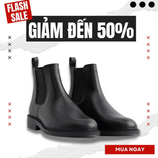 Già chelsea boots da loại tốt, có may đế,màu đen phong cách trẻ trung