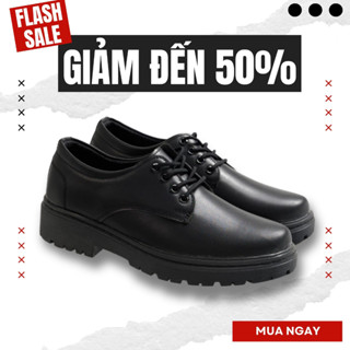 Giày Da Nam Chunky Derby Cao Cấp, Giày Tây Nam Phong Cách Hàn Quốc Trẻ Trung