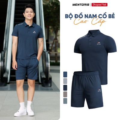 [MUA 1 TẶNG 1] Bộ Thể Thao Nam MENTORIS Vải Thun Lạnh Thông Hơi,Form Regular Fit,Co Giãn Linh Hoạt MABP25S001