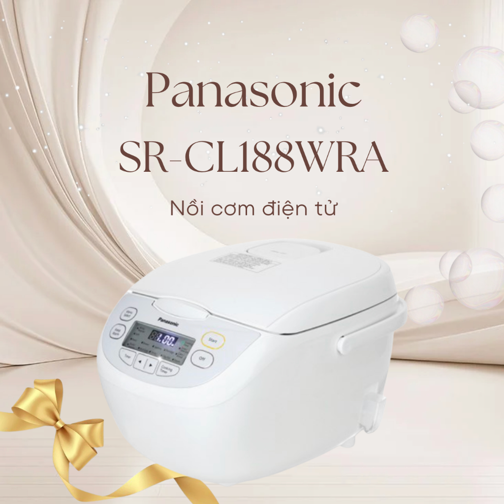 Nồi cơm điện tử Panasonic 1.8 lít SR-CL188WRAM