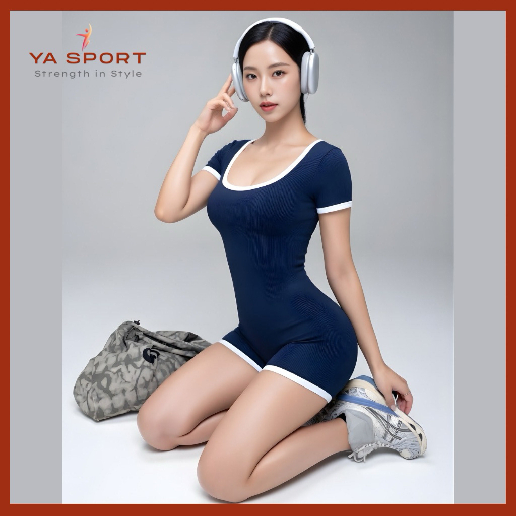 ‼️ XẢ KHO ĐỒ TẬP XUẤT DƯ XỊN ‼️Jumpsuit Tập Gym Nữ Phiên Bản Xuất Mỹ Cao Cấp YASPORT YS336A