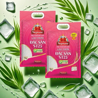 10kg - Combo 2 túi gạo thơm thượng hạng ST25 Neptune túi 5kg
