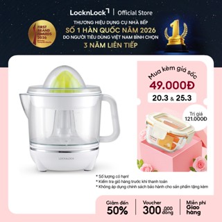 Máy vắt cam, chanh, bưởi, quýt, màu trắng Lock&Lock Citrus Juicer EJJ231 700ml