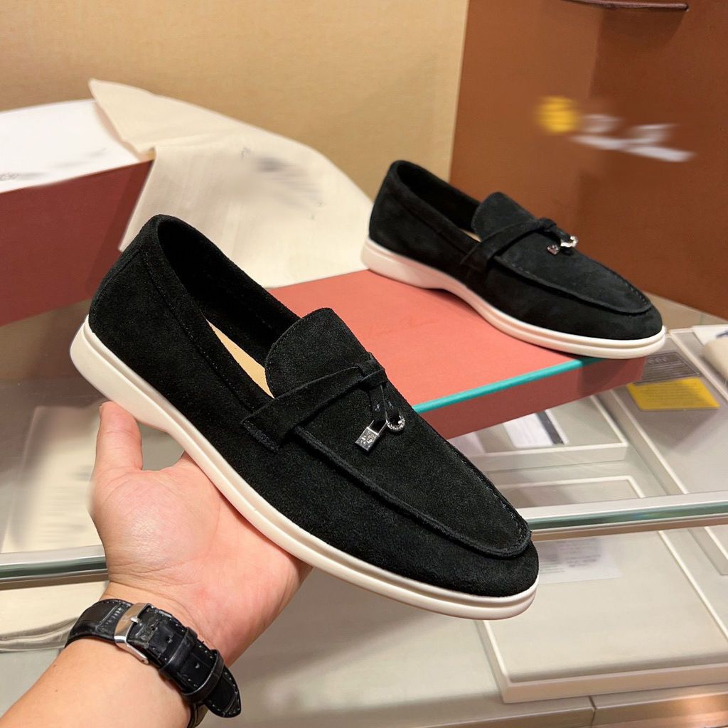 Giày Lười Nam Loro Piana, Giày Slipon Da Lộn cho nam các màu cực hot phong cách sang trọng, lịch lãm | BigBuy360 - bigbuy360.vn