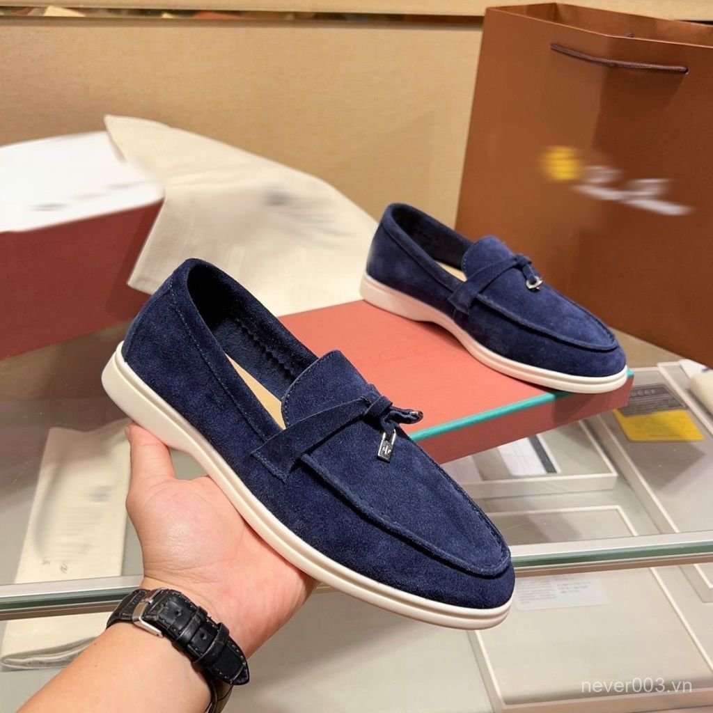 Giày Lười Nam Loro Piana, Giày Slipon Da Lộn cho nam các màu cực hot phong cách sang trọng, lịch lãm | BigBuy360 - bigbuy360.vn