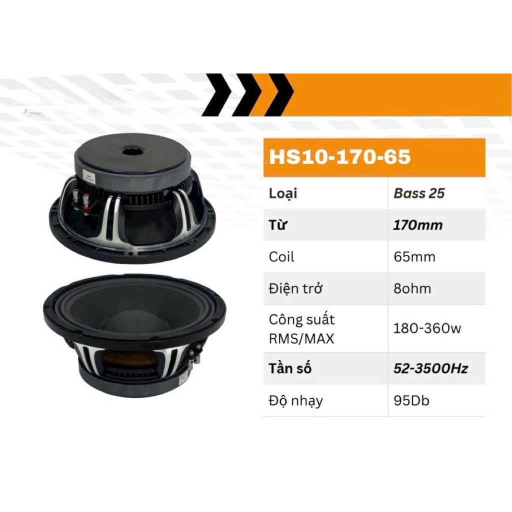 Loa bass 25, sườn nhôm CNC từ 170, coil 65 (1 cái)