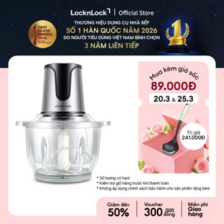Máy xay thịt bằng thủy tinh Lock&Lock 2L công suất 300W - EJM171