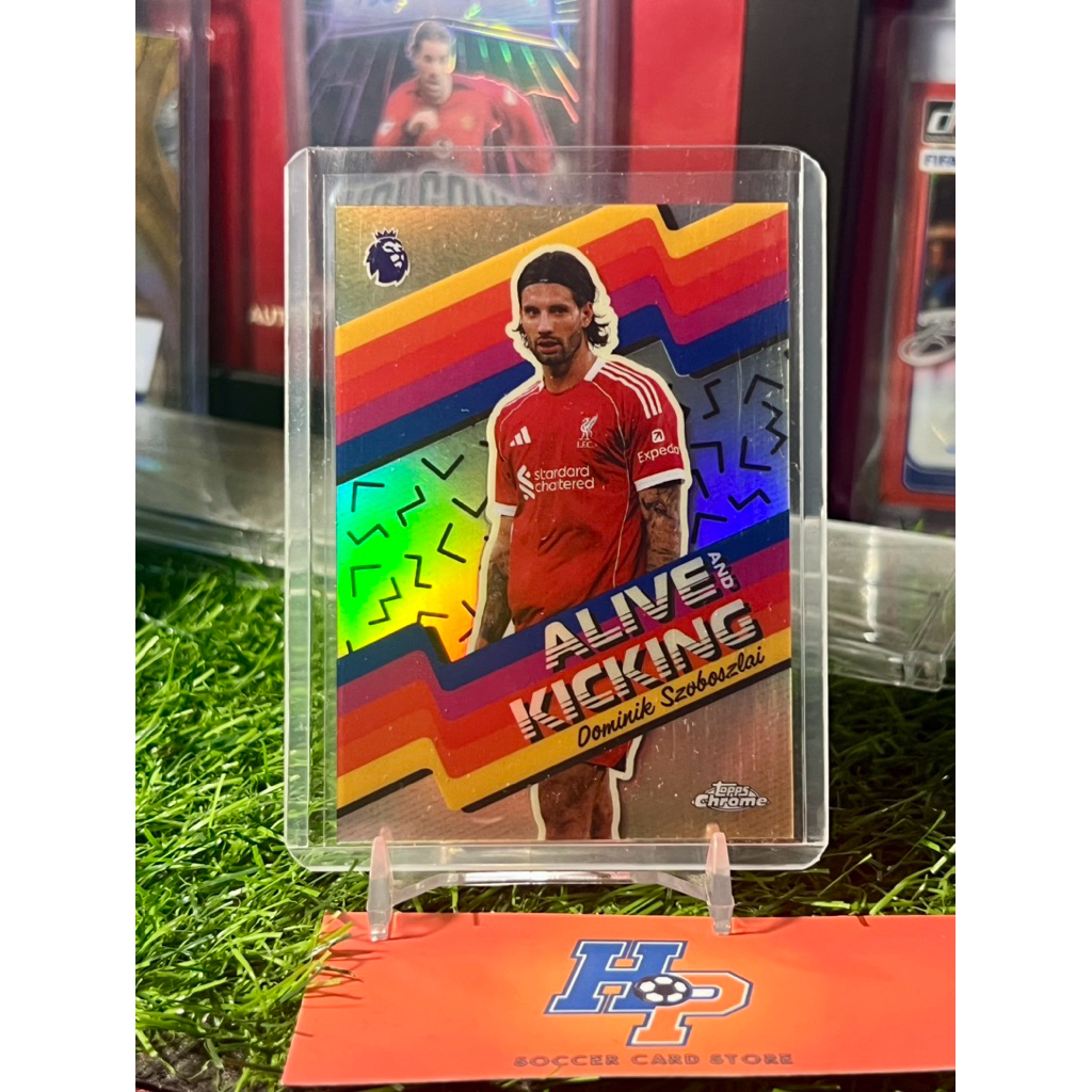 Thẻ bóng đá Szoboszlai Alive Kicking Topps Chrome EPL 2025/26