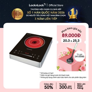 Bếp hồng ngoại Lock & Lock, 220-240V, 50/60Hz, 2000W - Màu đen EJI421