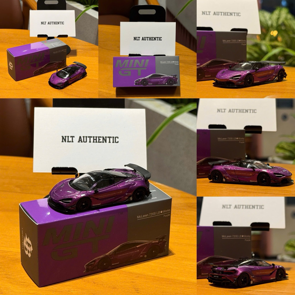 ( Newseal ) Minigt Box McLaren 720S LB* Works Purple