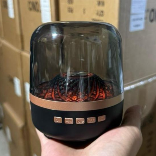 Loa Bluetooth Kính trong suốt 5w CHUẨN ĐỦ Gclass để nghe nhạc với đèn LED RGB để bàn đổi màu, âm trầ