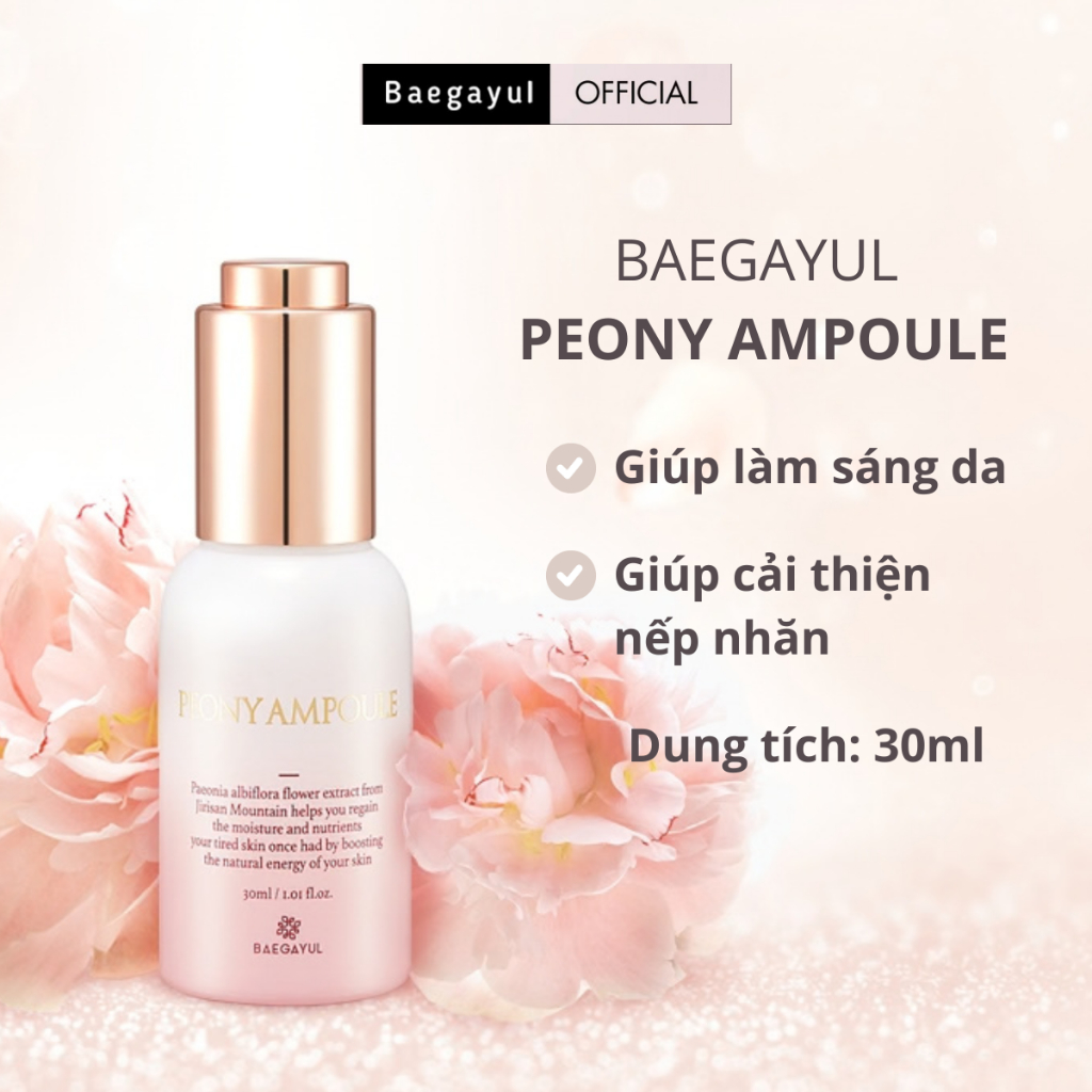 BAEGAYUL PEONY AMPOULE (Mỹ phẩm giúp làm giảm nếp nhăn)