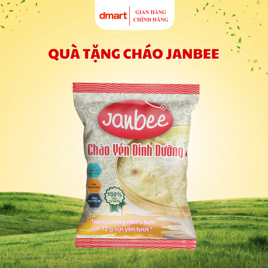 [Quà tặng không bán] -  3 Gói Cháo Yến Dinh Dưỡng Janbee