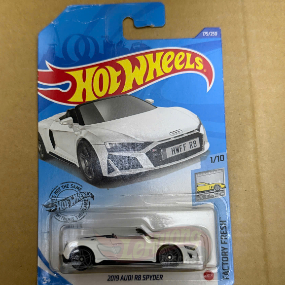 LeHuong Diecast - Xe mô hình Hot Wheels 2019 Audi R8 Spyder Trắng