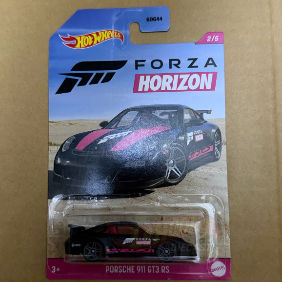 LeHuong Diecast - Xe mô hình Hot Wheels Forza Horizon Porsche 911 GT3 RS Đen Hồng
