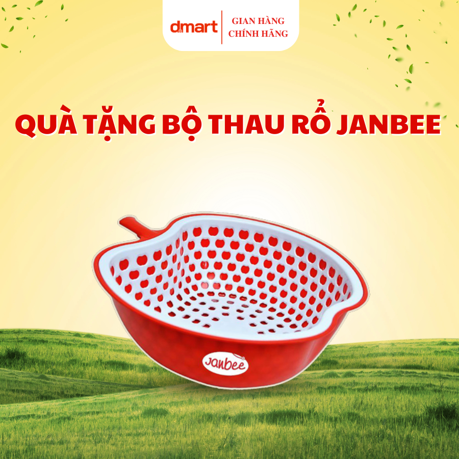 [Quà tặng không bán] - Bộ thau rỗ janbee