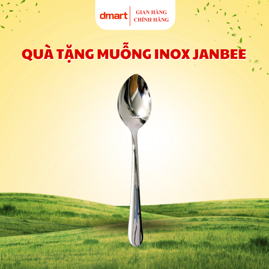 [Quà tặng không bán] - 01 Muỗng tròn inox Janbee