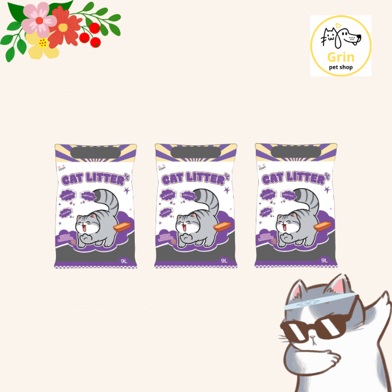 Combo 3 Túi Cát Mèo Vệ Sinh Kleen Cat 3.8kg. Khử Mùi Premium