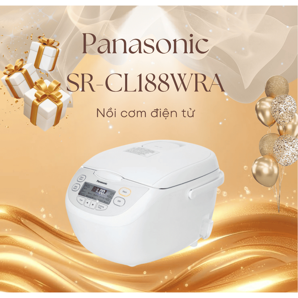 Nồi cơm điện tử Panasonic 1.8 lít SR-CL188WRAM