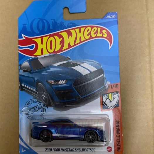 LeHuong Diecast - Xe mô hình Hot Wheels Hot Wheels 2020 Ford Mustang Shelby GT500 Xanh Dương