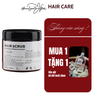 Tẩy tế bào chết da đầu Bạc Hà Chanh hỗ trợ giảm gàu, giảm ngứa và bết - HAIR SCRUB @beautywithHan