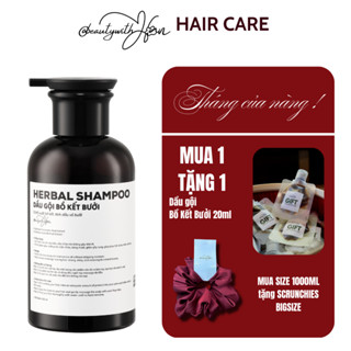 Dầu gội Bồ Kết Bưởi HERBAL SHAMPOO @beautywithHan giúp giảm gãy rụng dưỡng nang tóc hỗ trợ mọc tóc