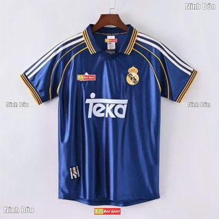 Áo Bóng Đá RETRO REAL 1998/1999 - Áo Bóng Đá Retro Hàng Thái Cao Cấp - RETRO REAL Teka Xanh