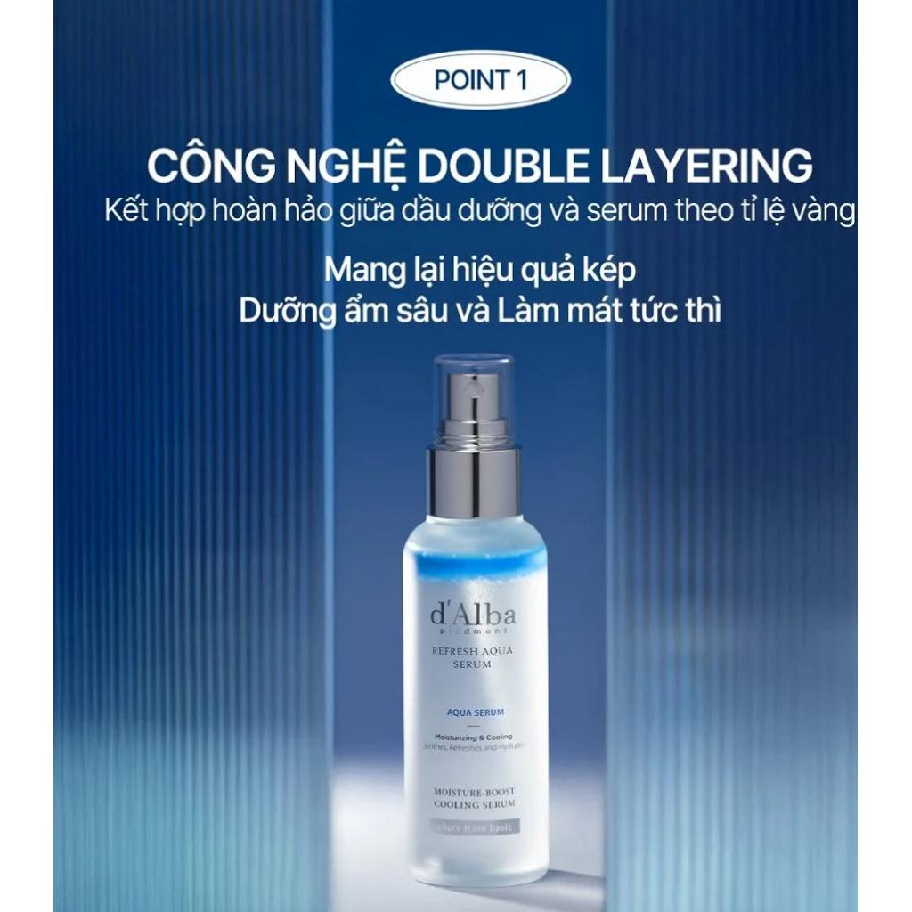 Xịt dưỡng da dalba xanh